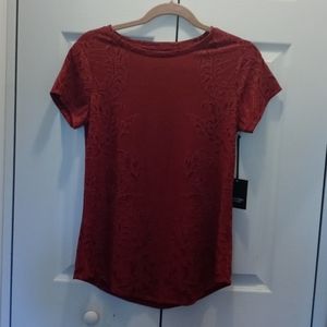 SimplyVera Vera Wang Short Sleeve Floral Tee